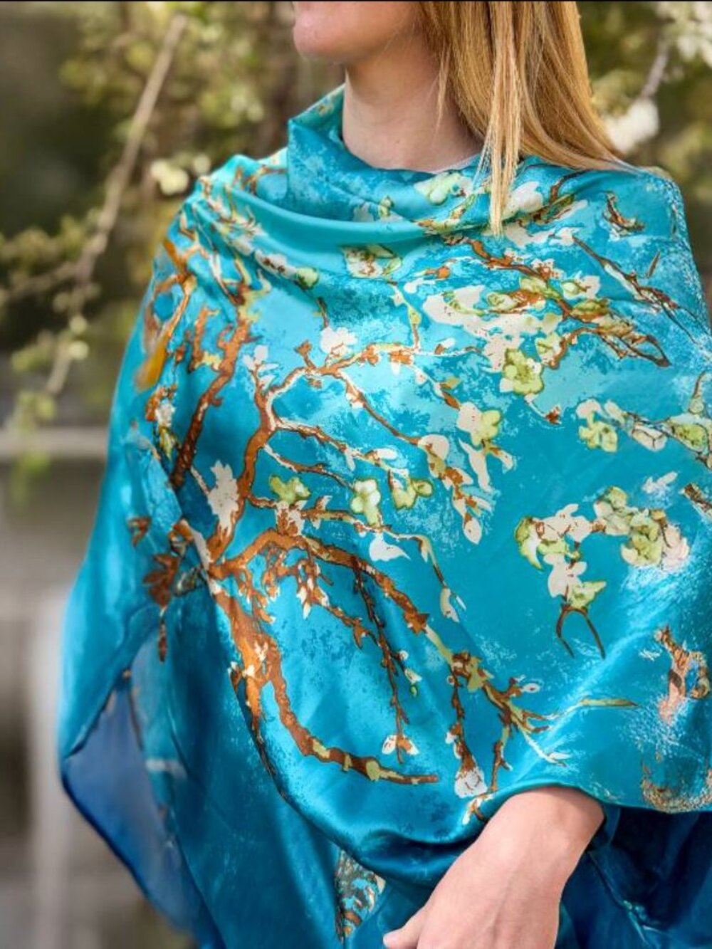 Van Gogh silky scarf